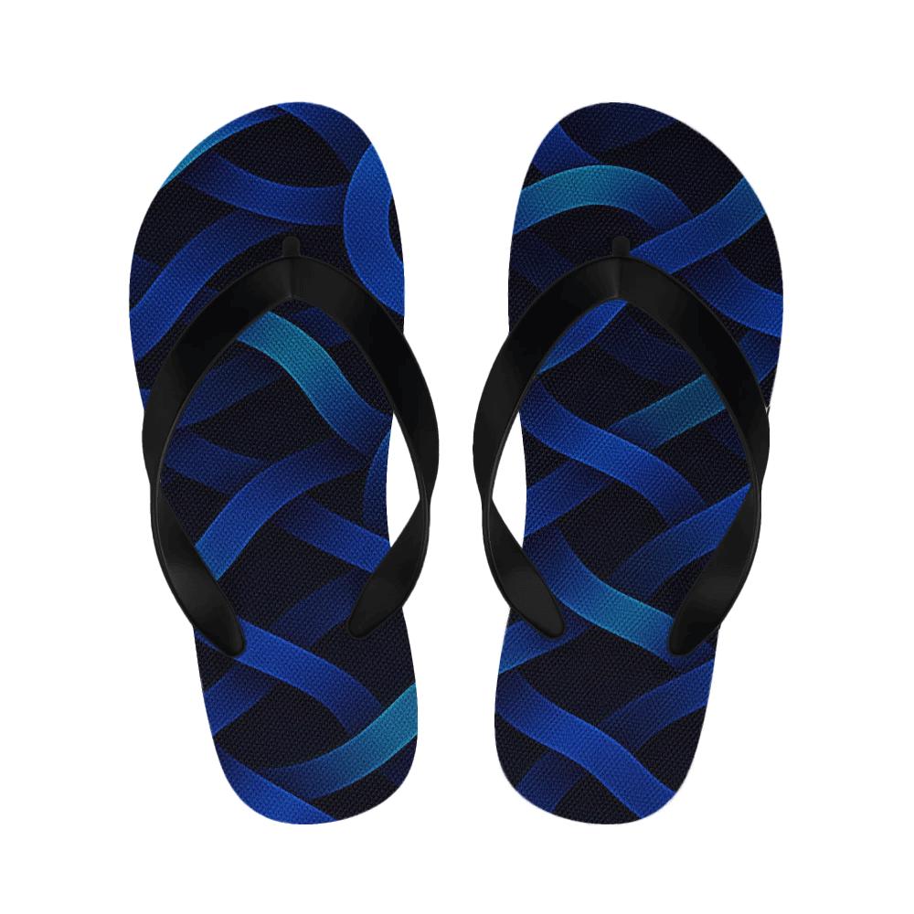 Stellar Ribbon Tessellation unique printed slipperscustom slippers