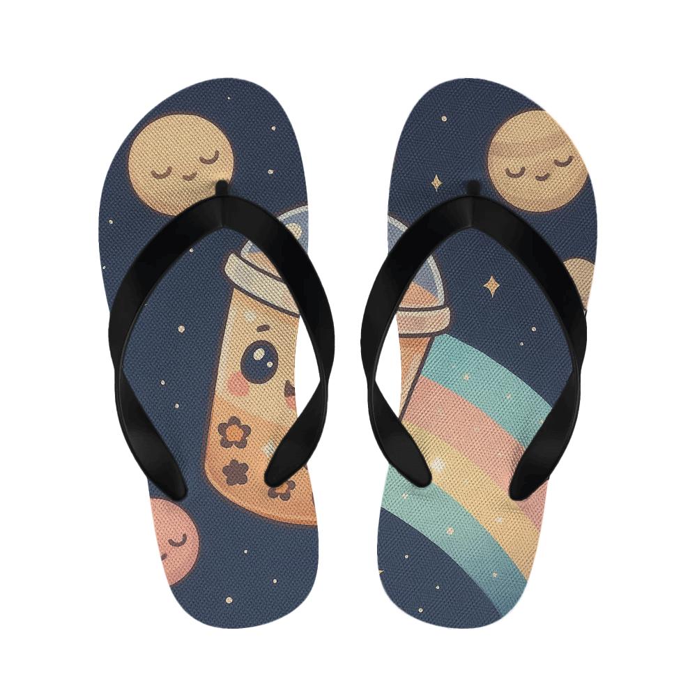 Starlight Bubble Tea Comet custom slippers