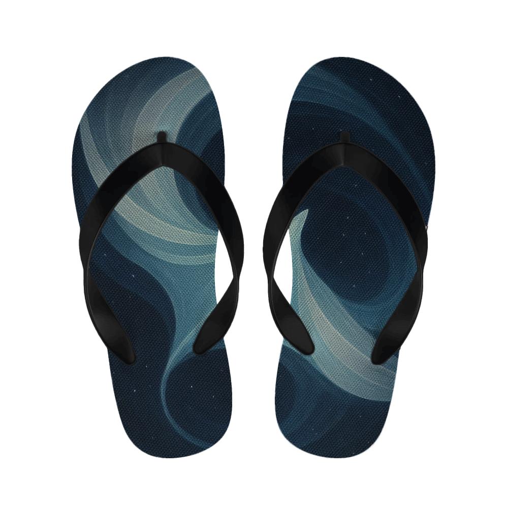 Celestial Spiral Of The Silver Manta custom slippers