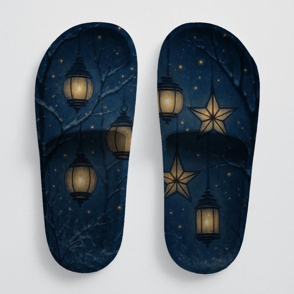 Midwinter Lantern Constellation comfortable casual slides