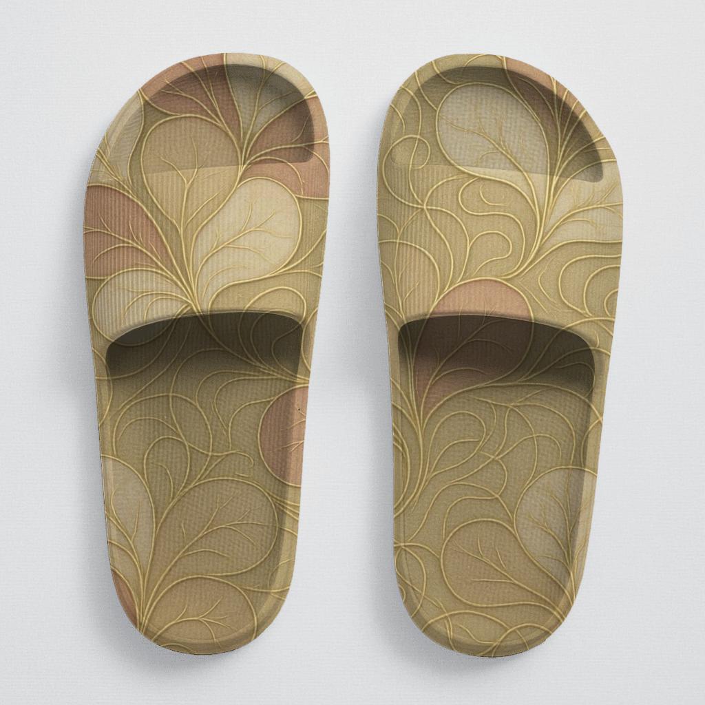 Camellia Vein Labyrinth trendy summer slides