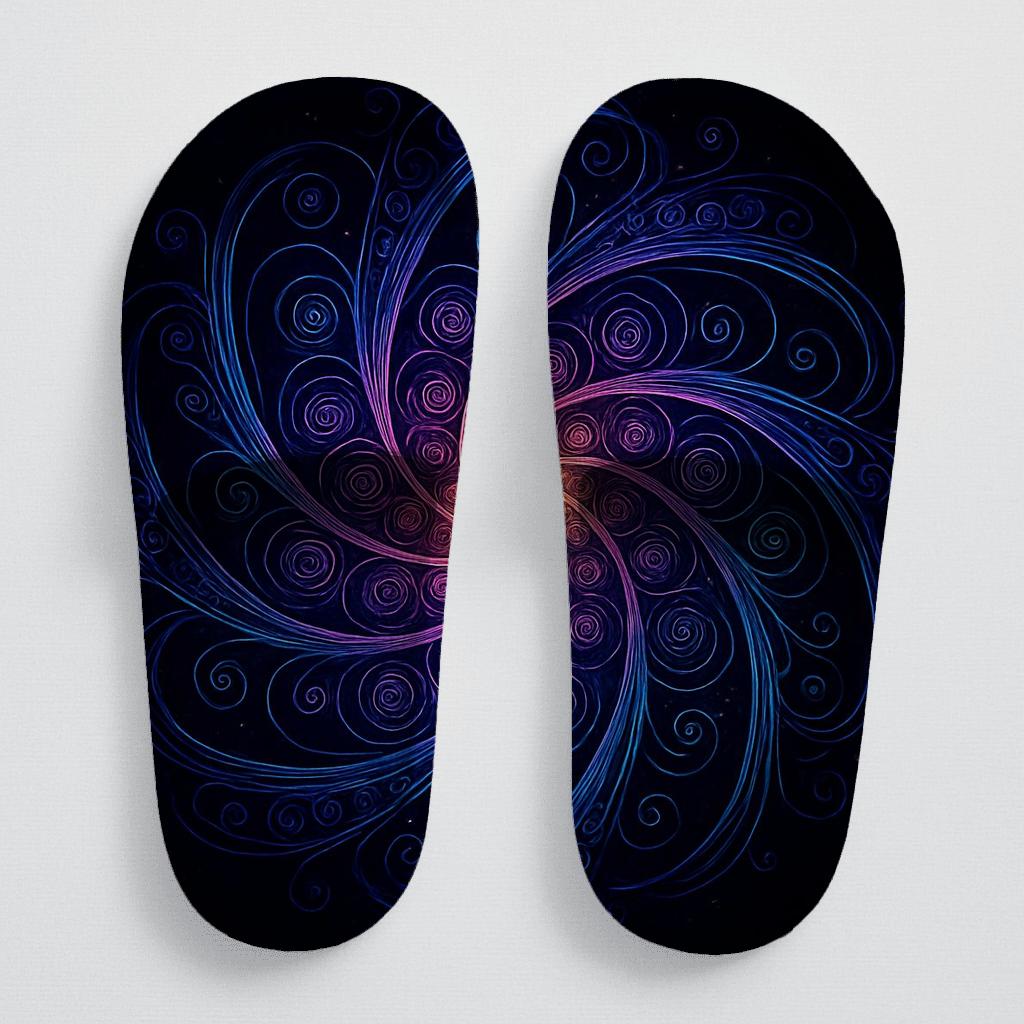 Galactic Spiral Rosette stylish pool slides