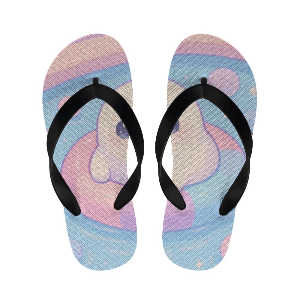 Cotton Candy Seal Float trendy casual slippers