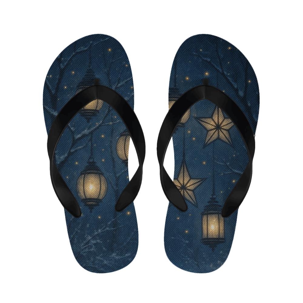 Midwinter Lantern Constellation personalized cozy slippers
