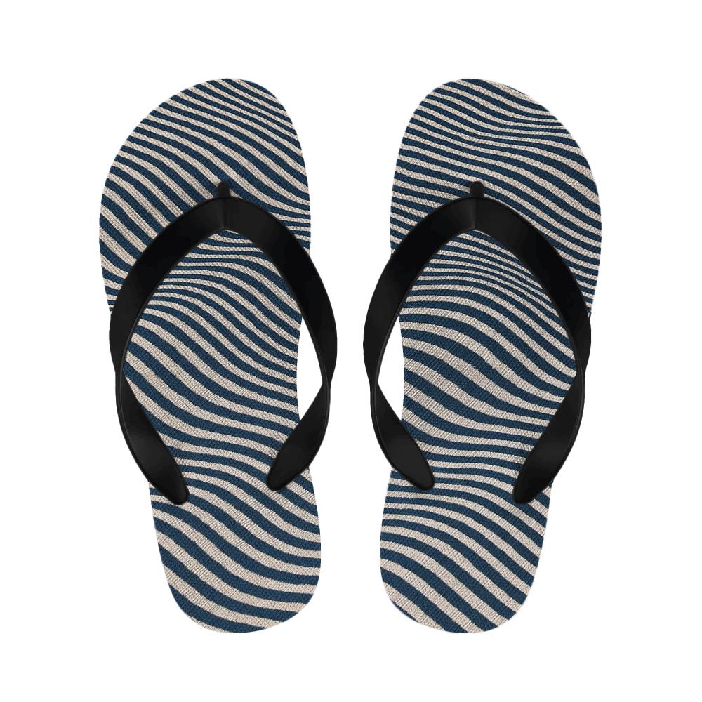Oscillating Stripe Moire Field stylish house slippers