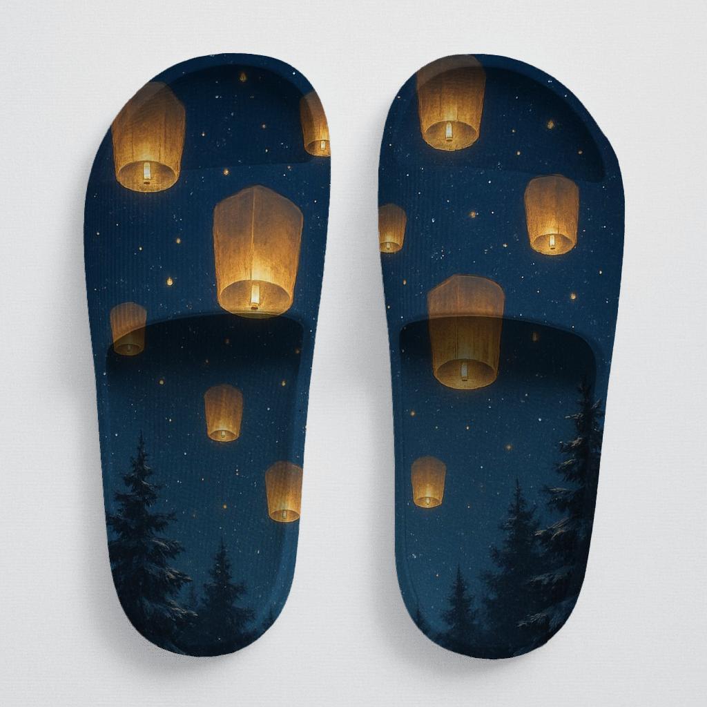 Lanterns In Winter Starlight custom slides