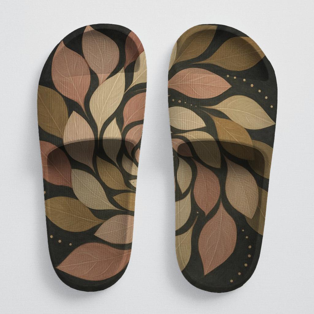 Lotus Vein Helix personalized slide sandals