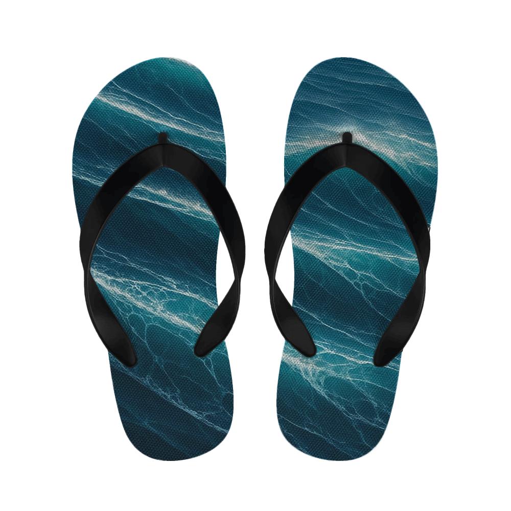 Fractured Tide Glass personalized cozy slippers