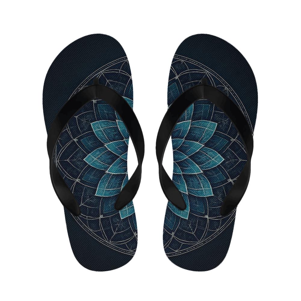 Orbital Petal Lattice unique printed slipperscustom slippers