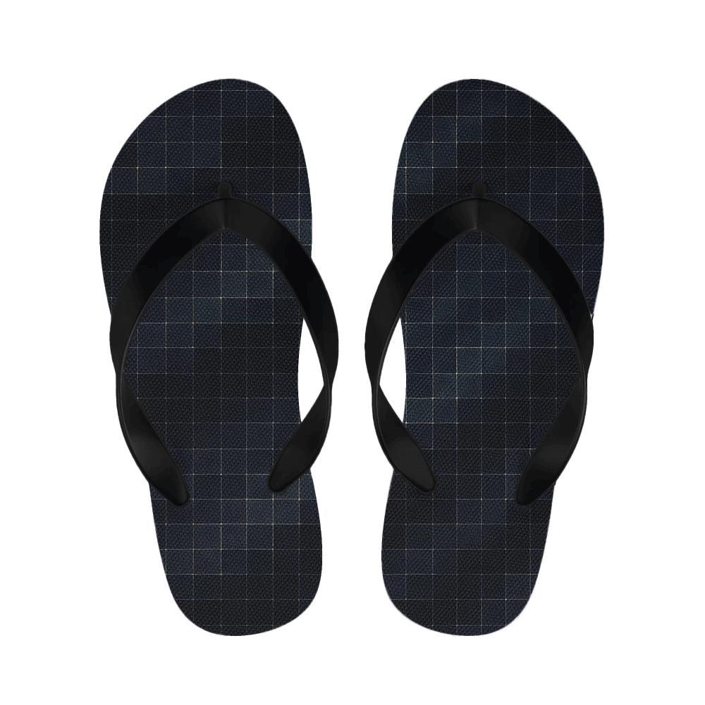 Stellar Parallax Grid warm fleece slippers