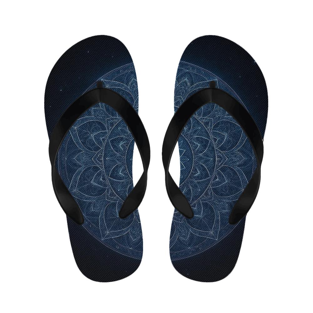 Radial Nebula Petal Array custom slippers