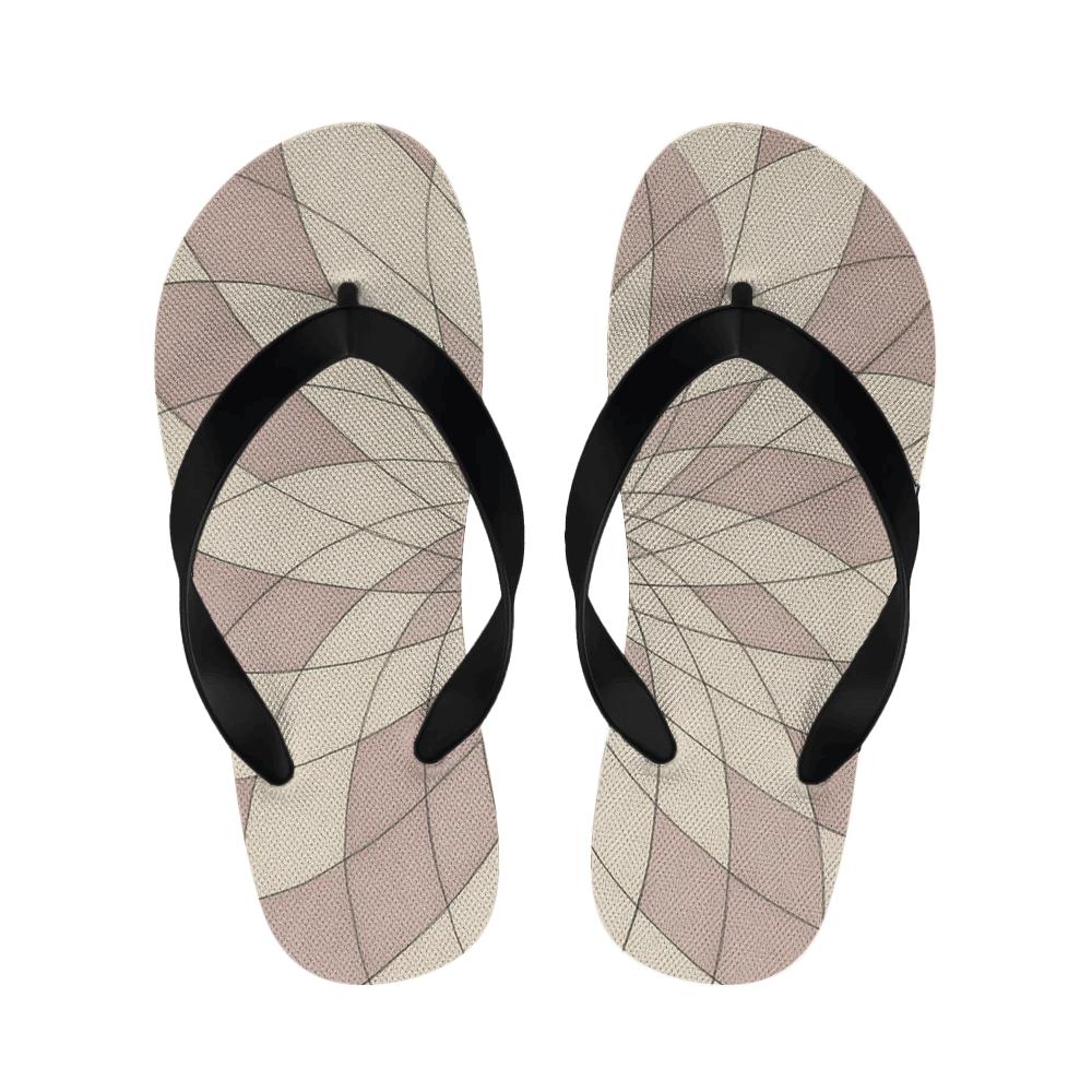 Petal Orbit Lattice unique printed slippers