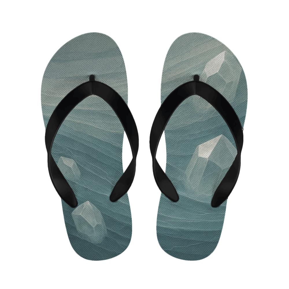 Fractured Quartz Wavefield custom slippers