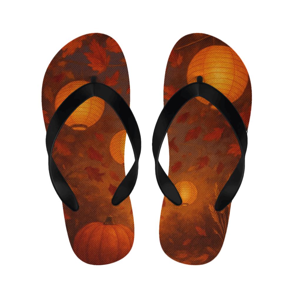 Autumn Lantern Harvest Glow soft sole slippers