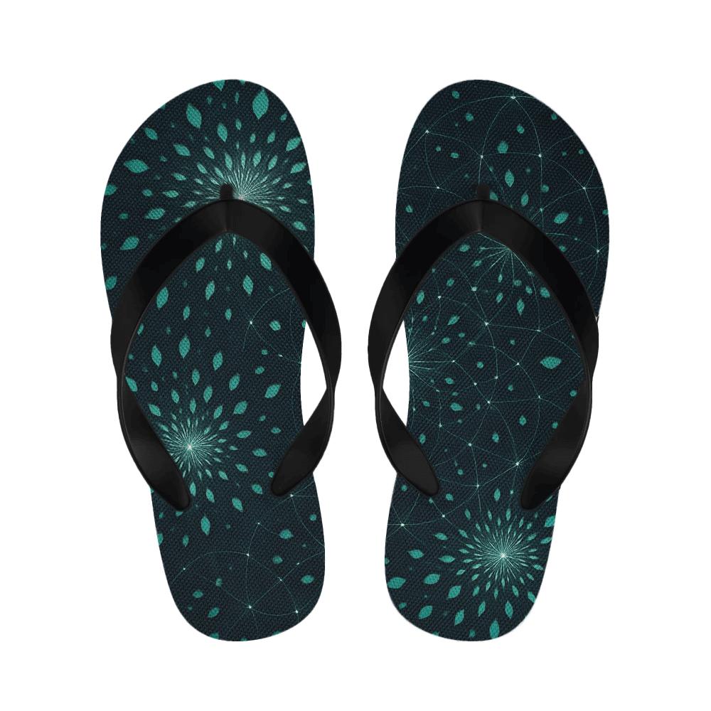 Calyx Fractal Constellation unique printed slipperscustom slippers