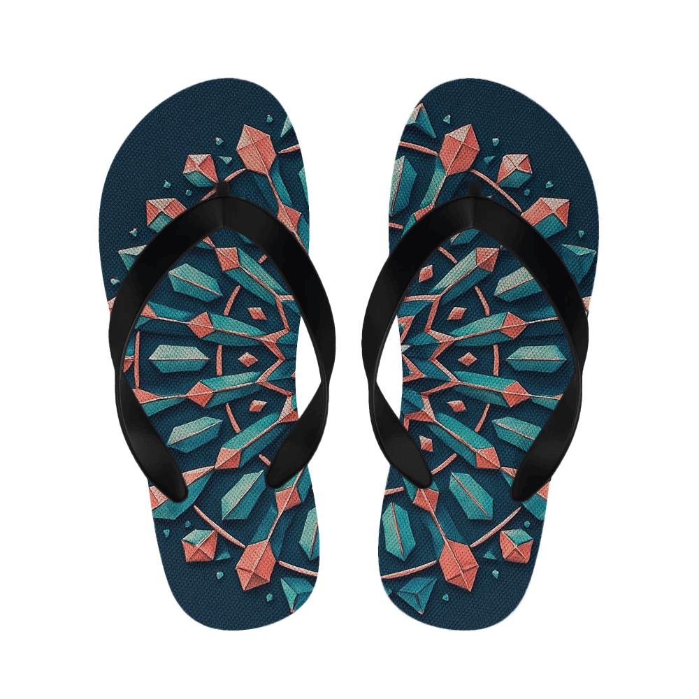 Orbiting Prism Rosette personalized cozy slippers