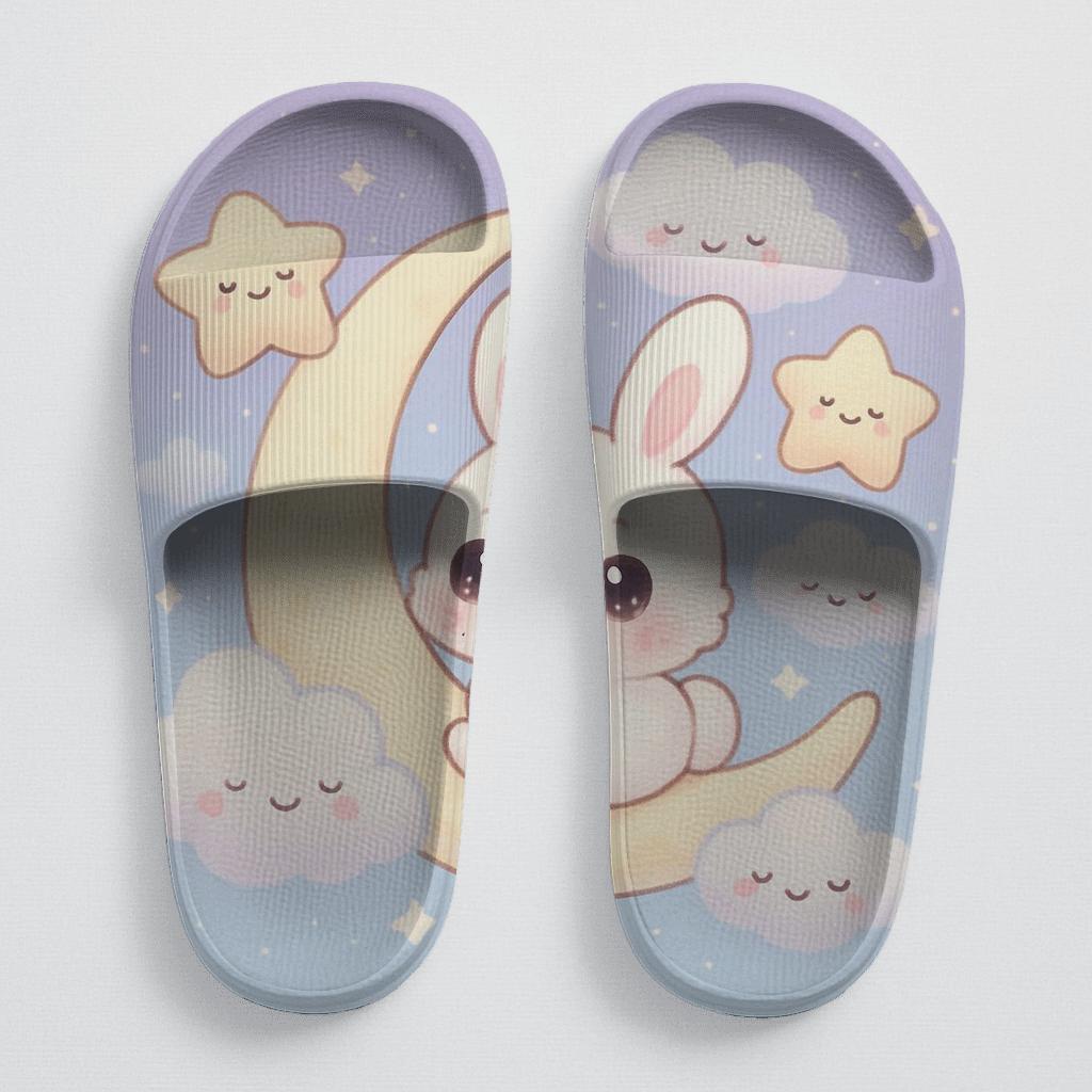 Pastel Moon Bunny Dreams unique printed slides