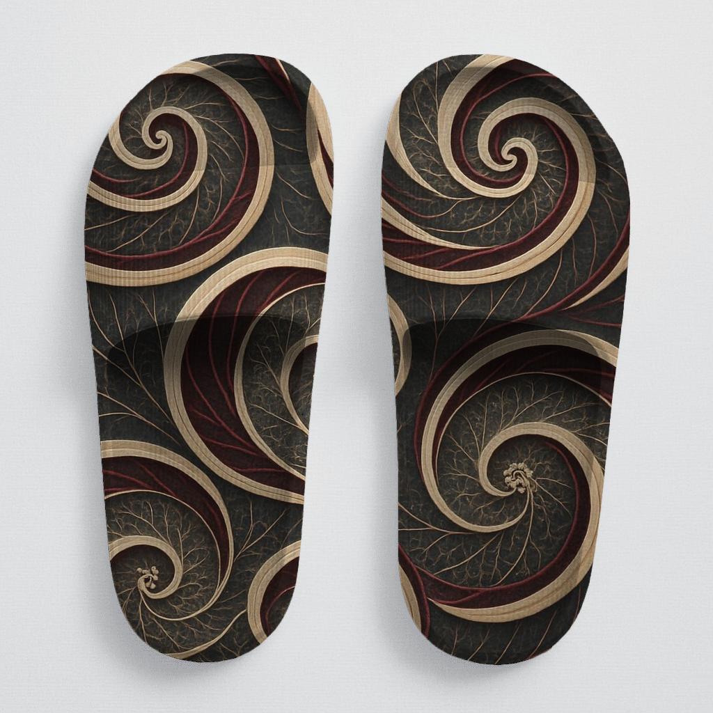 Orchid Vein Spiral Field designer logo slides