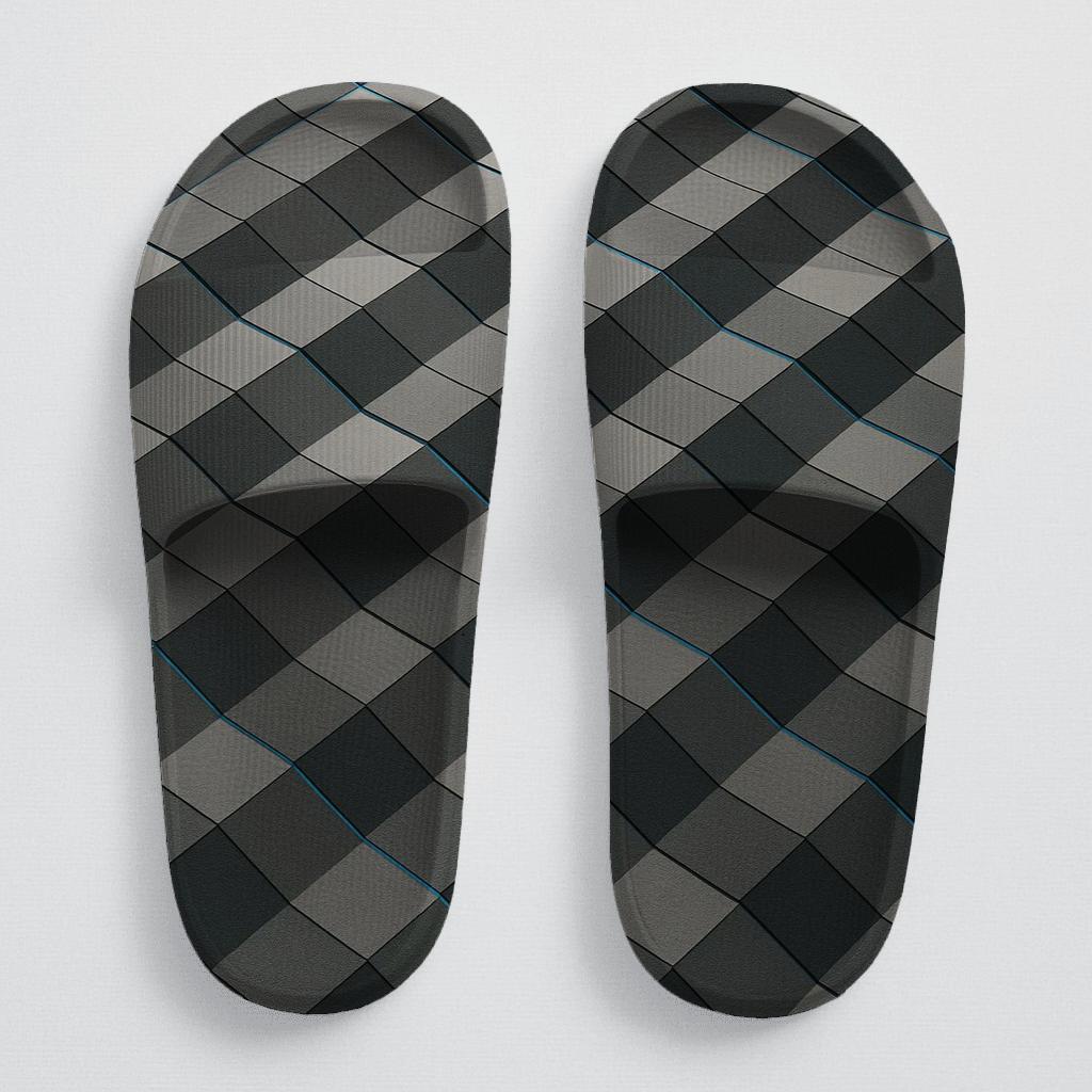 Quadrant Shear Grid comfortable casual slides