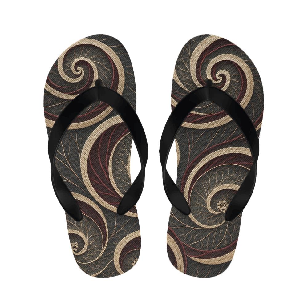 Orchid Vein Spiral Field stylish house slippers