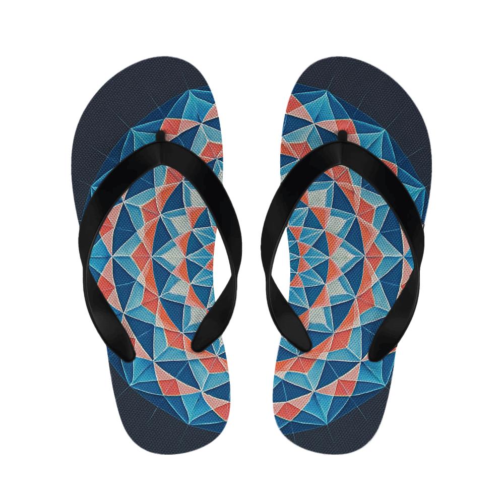 Prismatic Spiral Rosette stylish house slippers