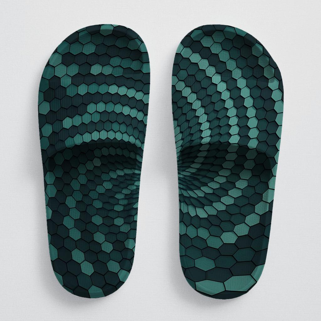Radial Hex Curl Array trendy summer slides
