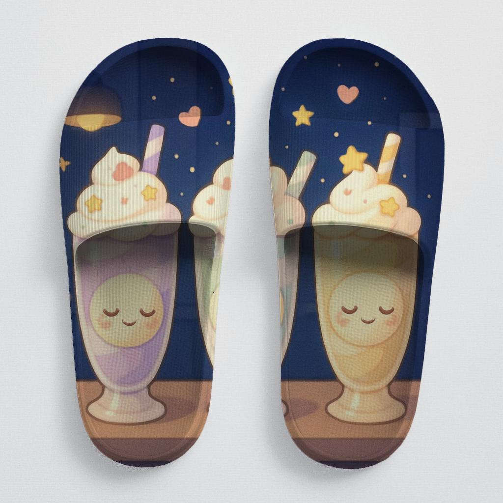 Sleepy Moon Milkshakes comfortable casual slides