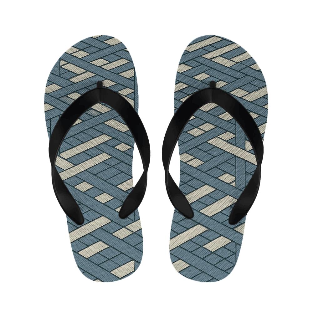 Phase Shift Grid Weave trendy casual slippers