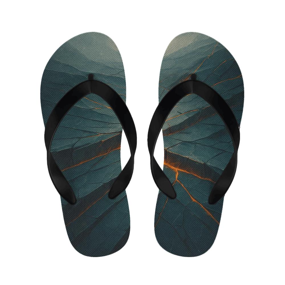 Prismatic Fault Line Fan unique printed slipperscustom slippers