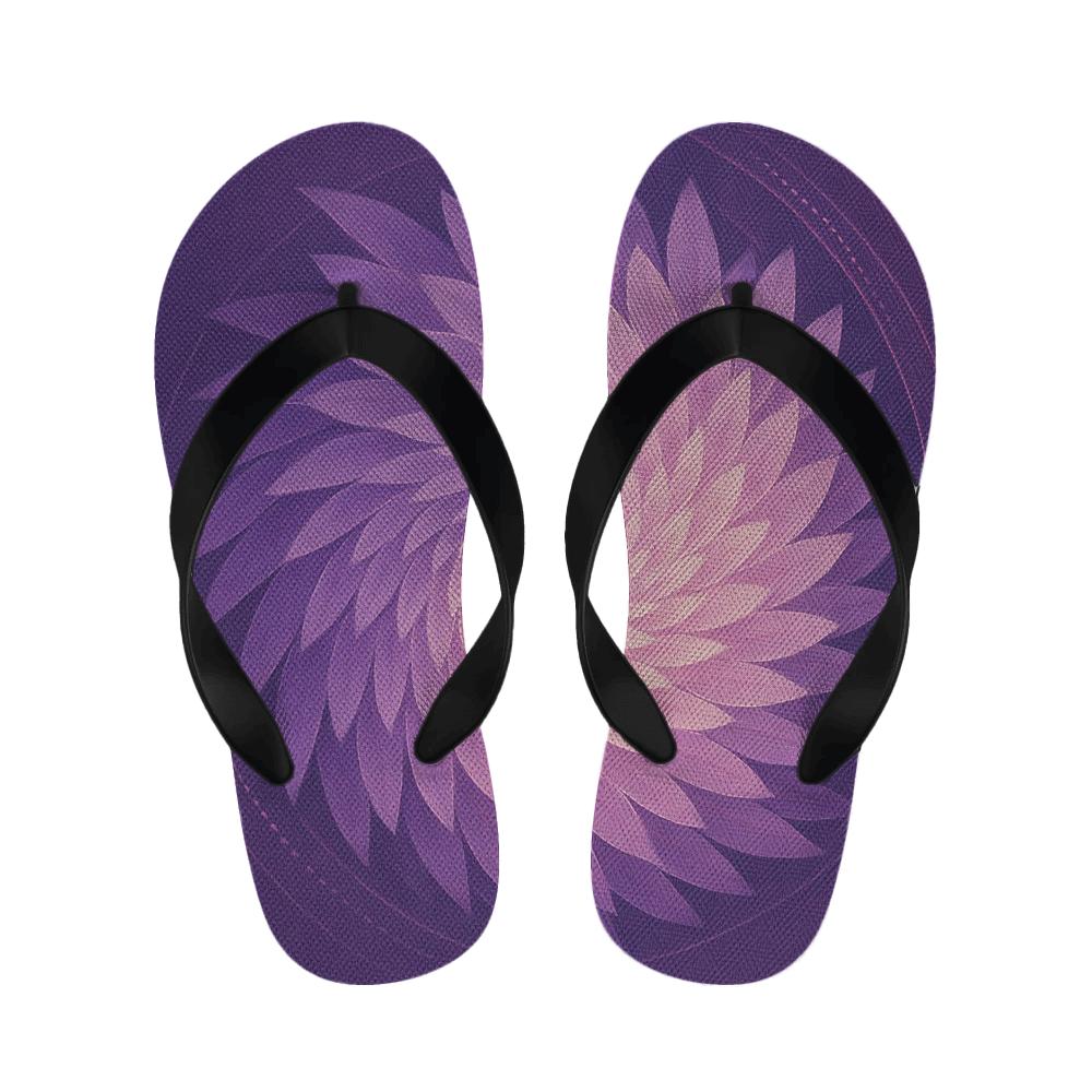 Petal Spiral Continuum personalized cozy slippers