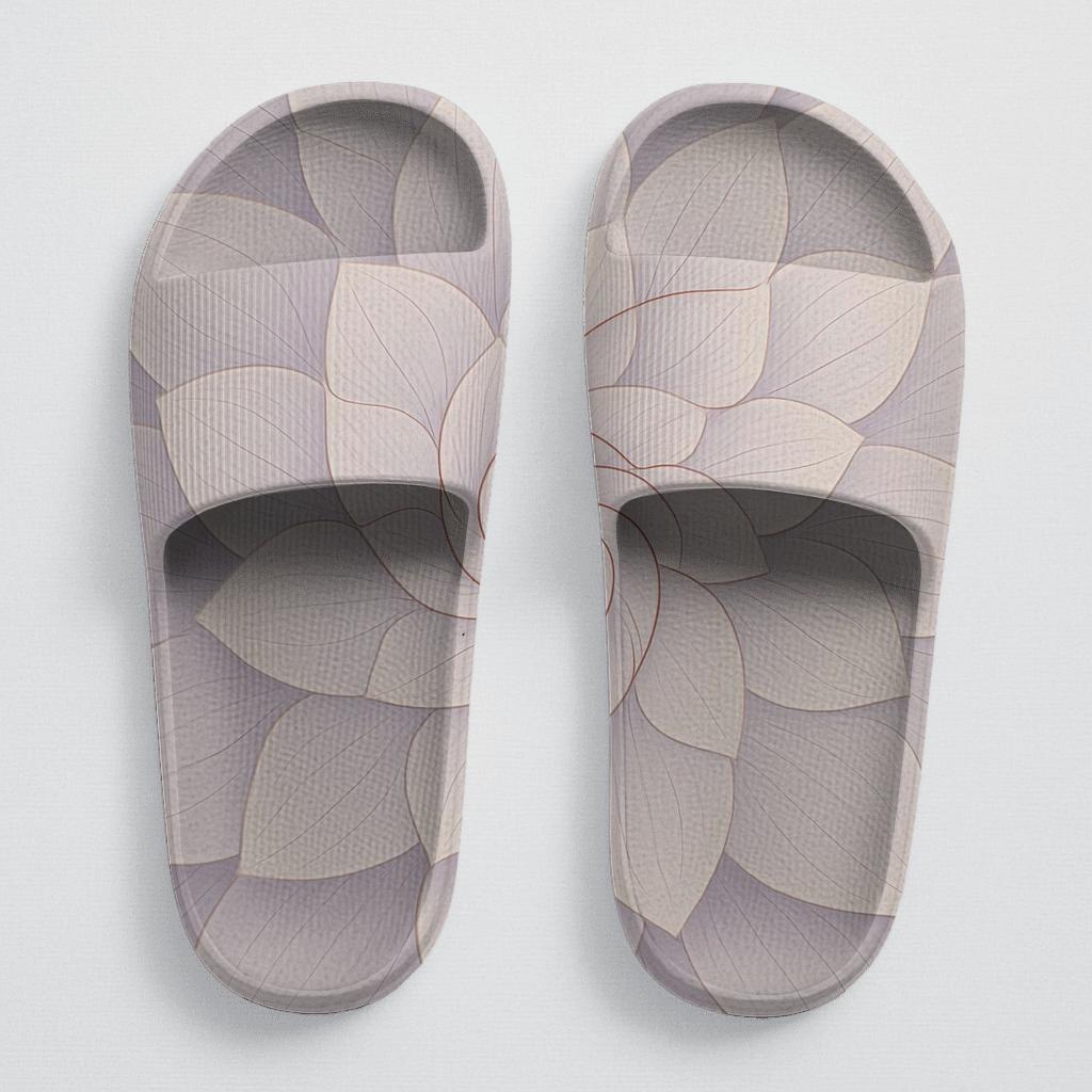 Lotus Vein Spiral Net soft footbed slides