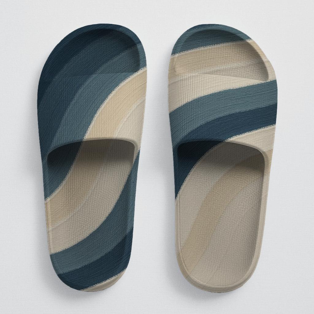 Tide Fringe Wavefront soft footbed slides