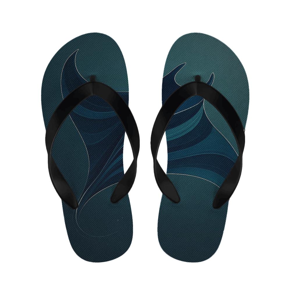 Glide Arc Of The Manta Silhouette warm fleece slippers