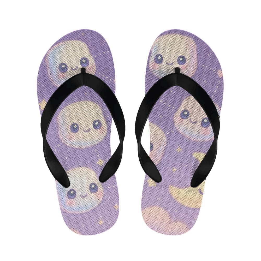 Stargazer Marshmallow Constellations personalized cozy slippers