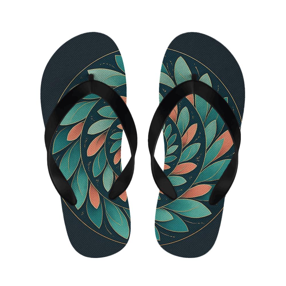 Orbiting Petal Harmonies comfortable indoor slippers