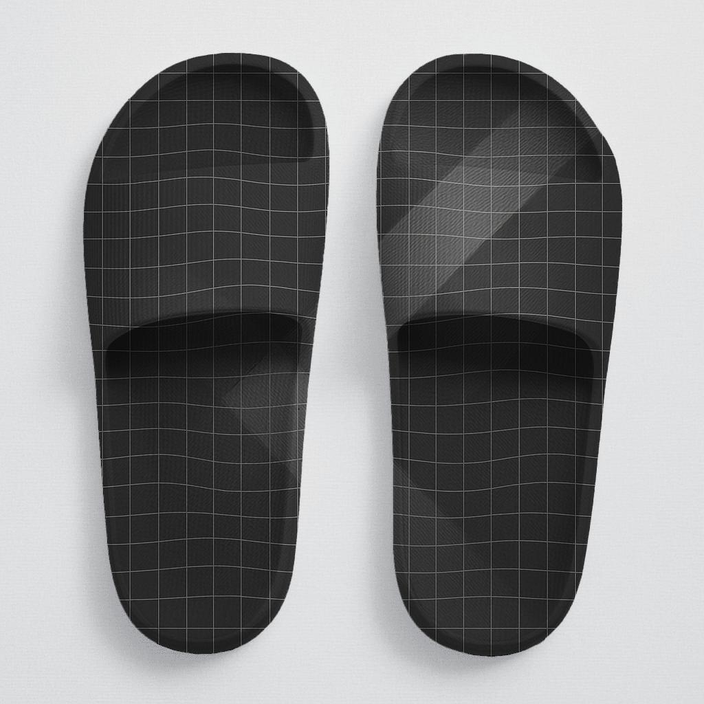 Phase Shift Grid Veil sporty rubber slides
