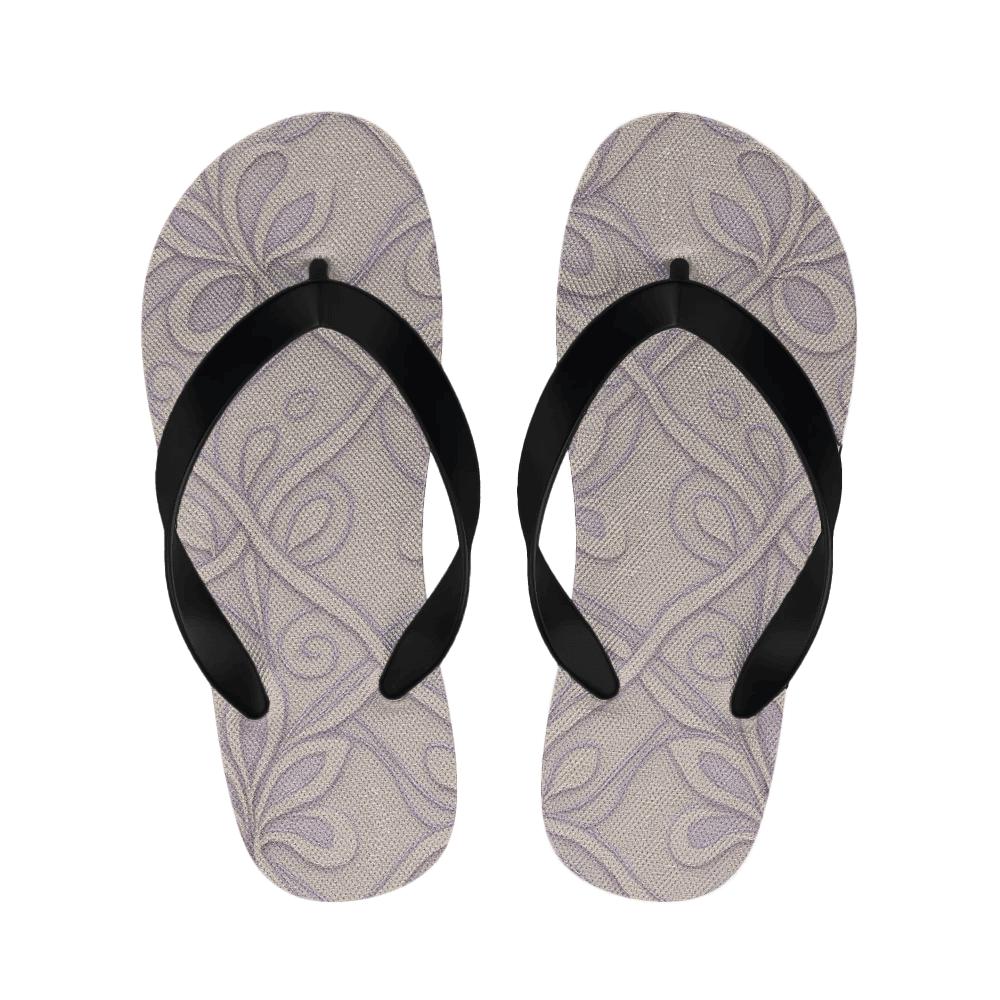 Orchid Ribbon Lattice personalized cozy slippers