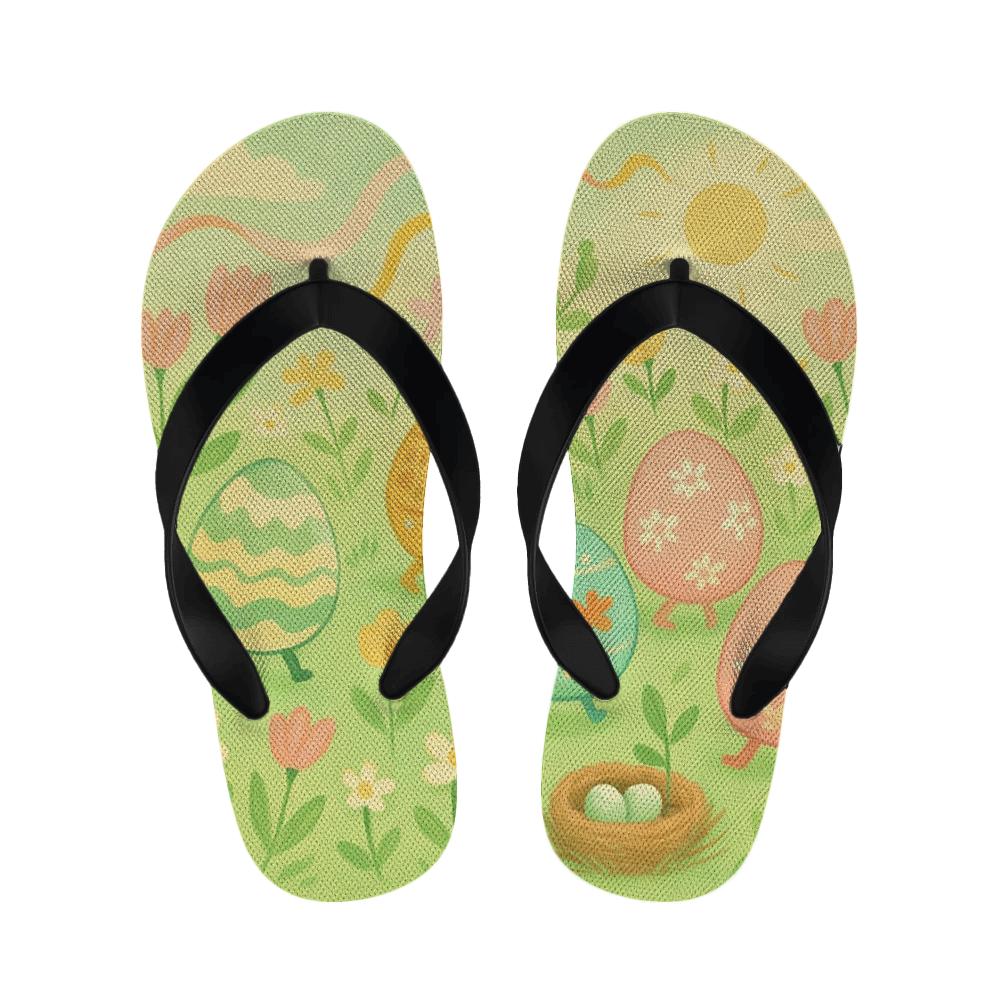 Spring Egg Meadow Parade custom slippers