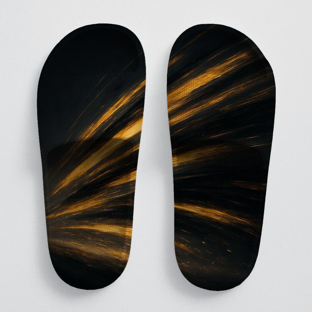 Velocity Traces Of The Cheetah personalized slide sandals