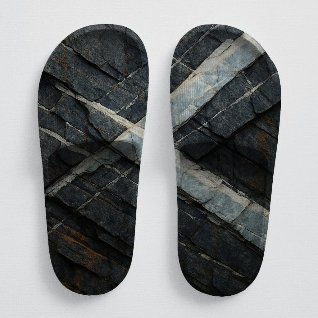 Quartz Vein Cascade comfortable casual slides