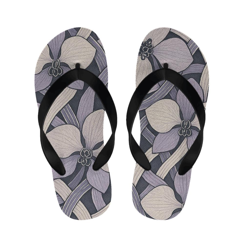 Orchid Ribbon Lattice comfortable indoor slippers