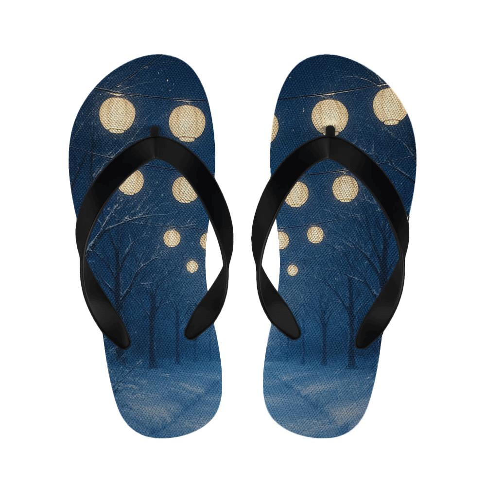 Winter Lantern Starlight designer logo slippers