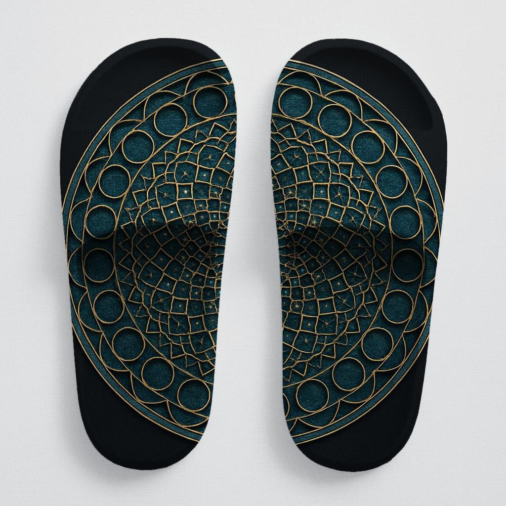 Harmonic Circle Lattice sporty rubber slides