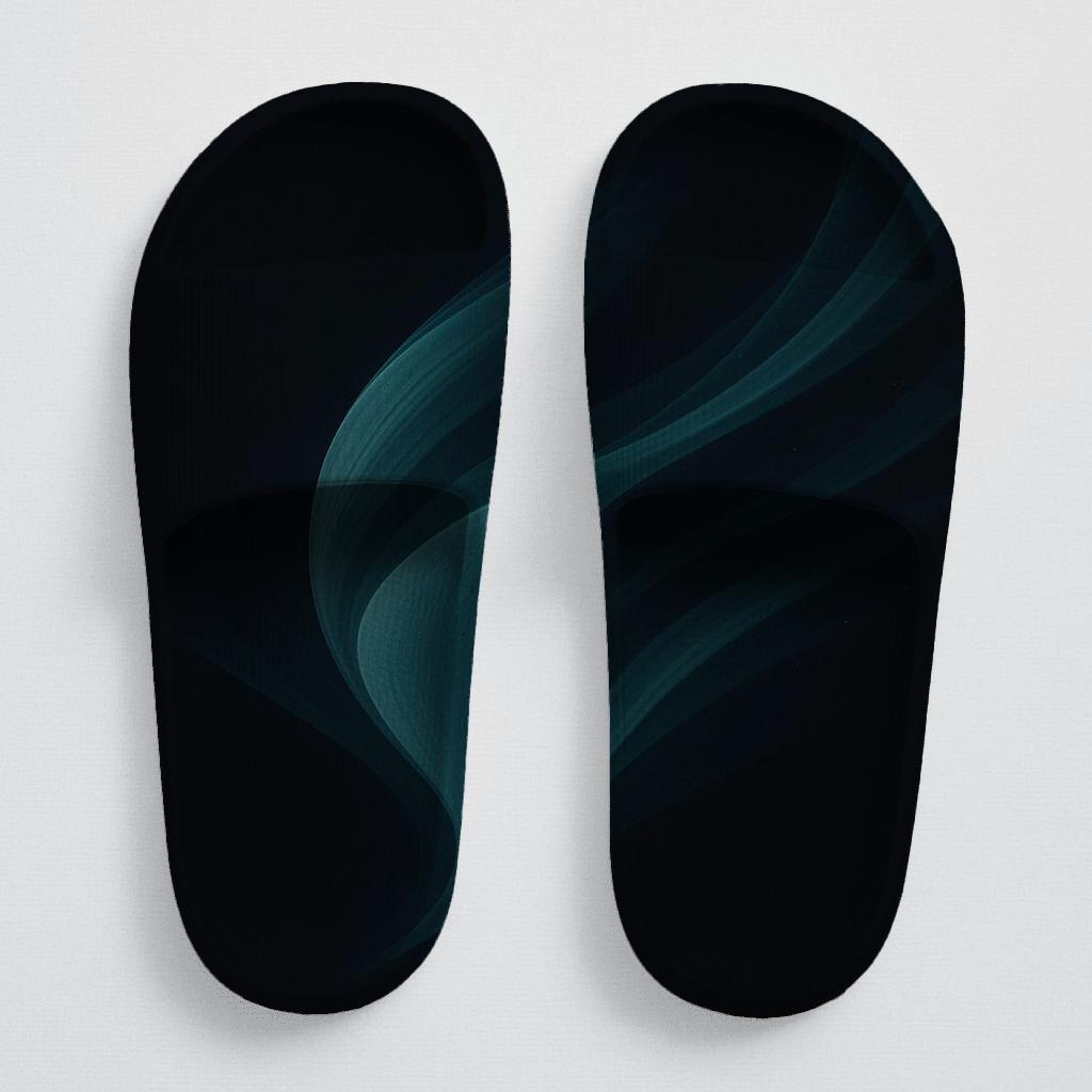 Veil Motion Of The Manta Ray personalized slide sandals