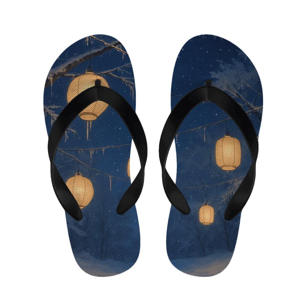 Winter Lantern Starry Eve stylish house slippers