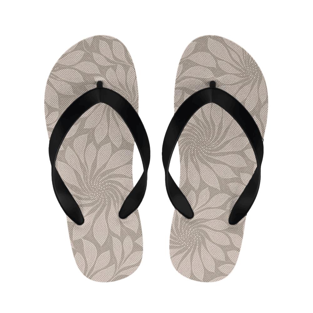 Lotus Trace Spiral Field personalized cozy slippers