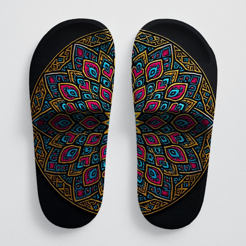 Chromatic Radial Filigree trendy summer slides