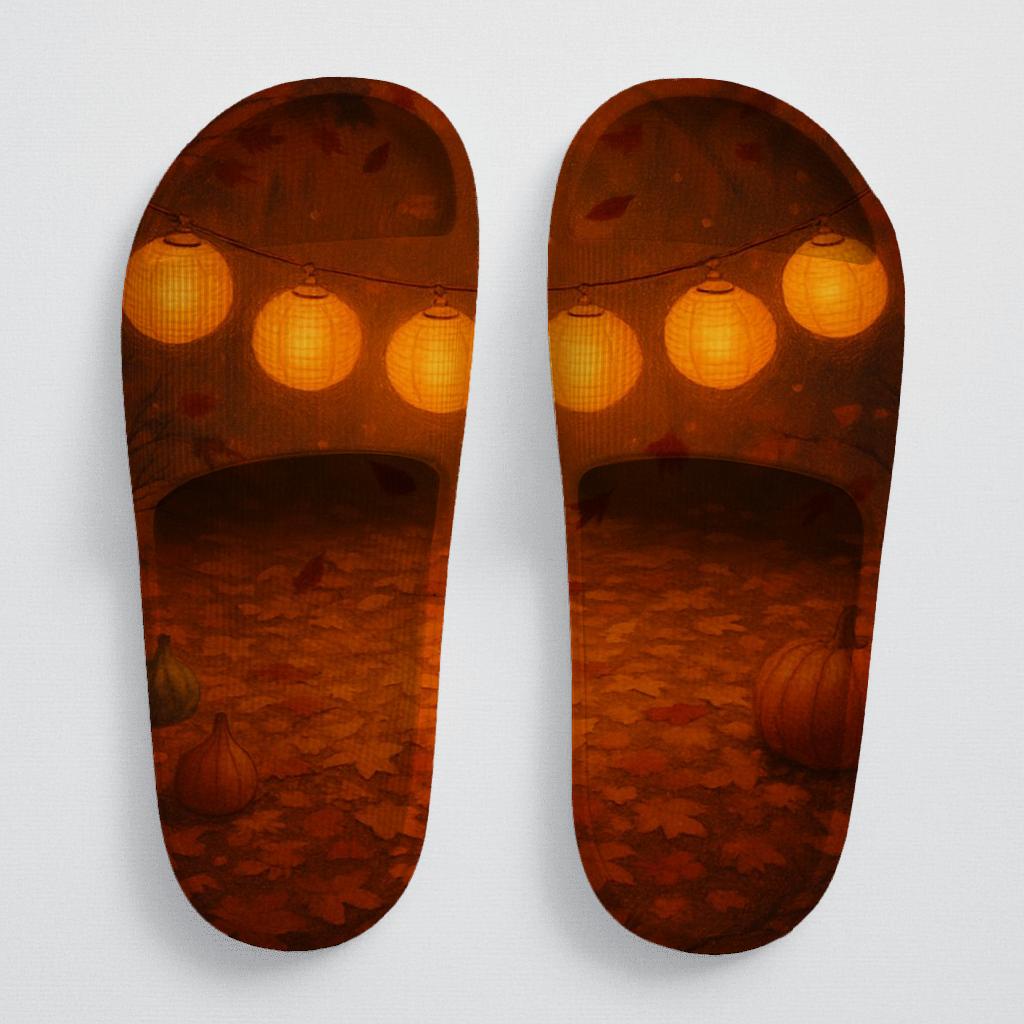 Autumn Lantern Ember unique printed slides