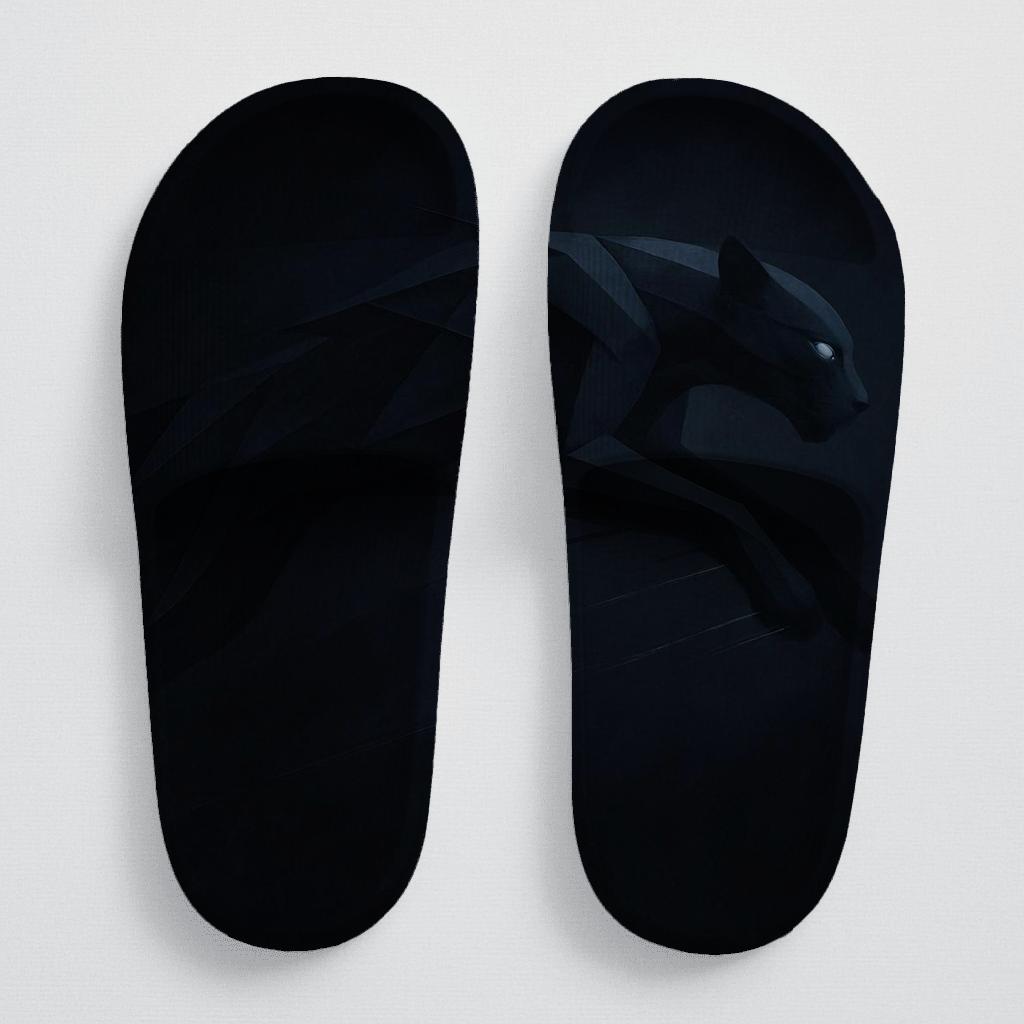 Shadow Leap Of The Midnight Panther sporty rubber slides