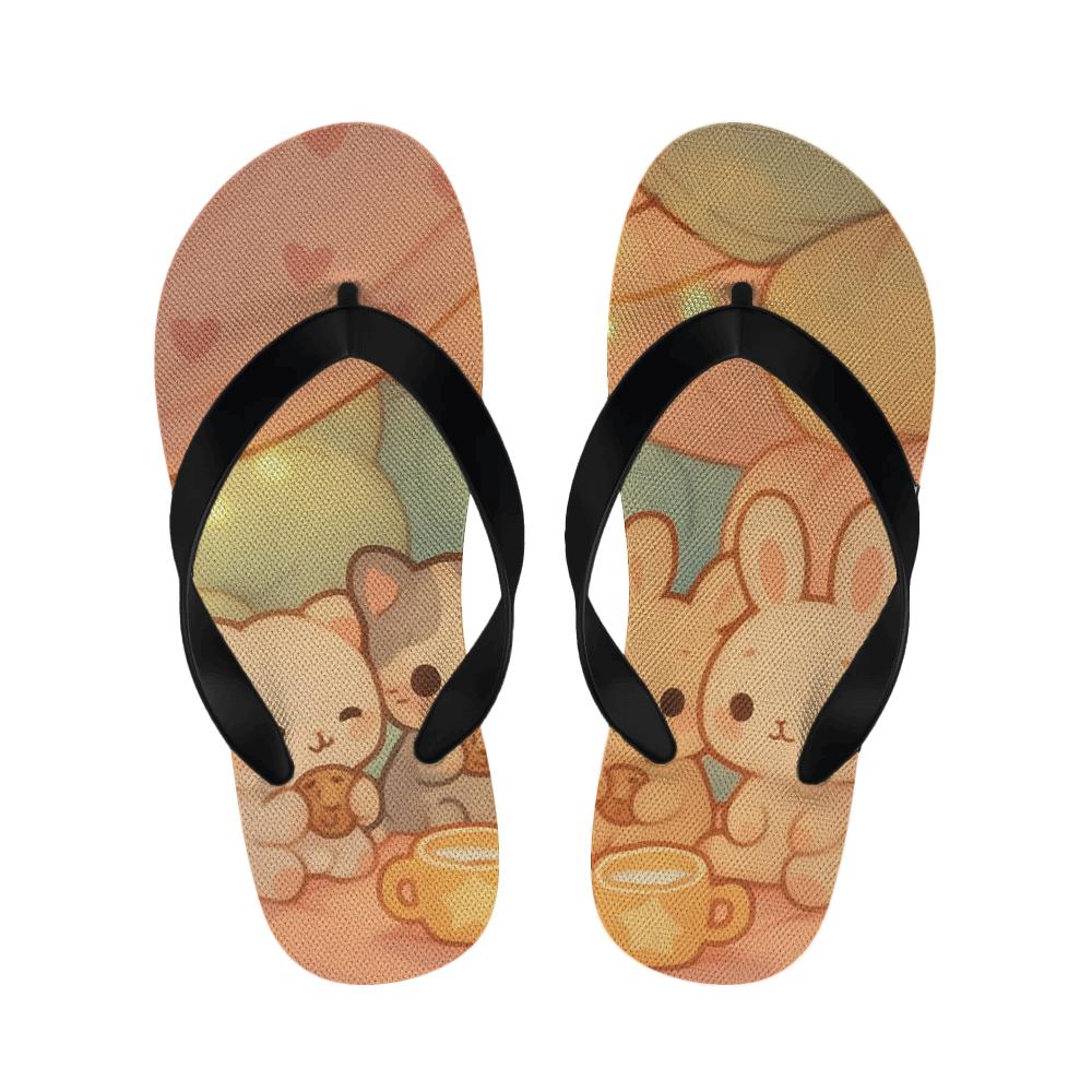 Pastel Pillow Fort Snacktime personalized cozy slippers